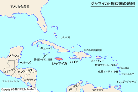 ジャマイカ地図